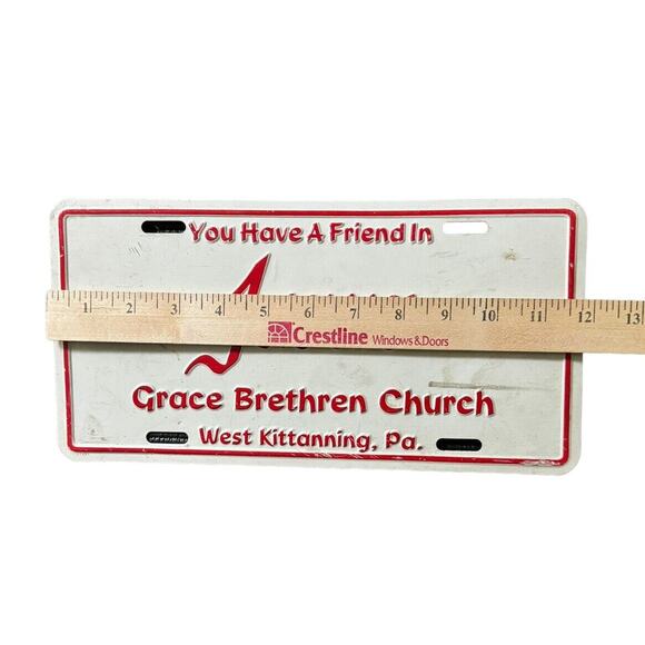 You Have a Friend in Jesus Grace Brethren Church Pennsylvania License Plate READ - Picture 6 of 7
